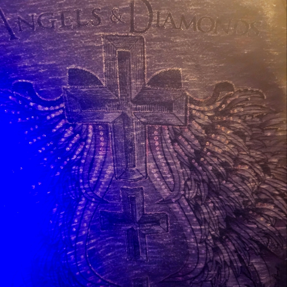 Angels and Diamons embellished tee Medium
